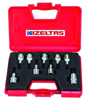 İzeltaş 1/2 Lokmalı Torx Uç Takımı(60mm,9Parça) - 1113006009
