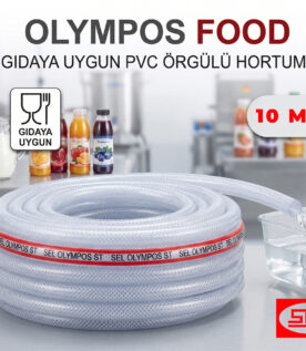 Sel Olympos Food Hafif Hizmet PVC Örgülü Hortum 1/4" (6 mm)