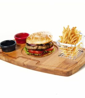 Biradlı Groovy Burger Servis Sunum Seti 38x22.5x2 cm (GRV-1804)