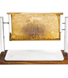 Biradlı Groovy İroko Petek Bal Standı 62x22x36 cm (GRV-2418)