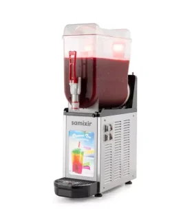 Samixir SLUSH12.IA Allure Ice Slush Granita Milkshake ve Soğuk Meyve Suyu Dispenseri, 12 L, Inox