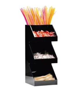 Zicco 3 Katlı Çok Amaçlı Akrilik Stand 20X20Xh 48 Cm ZCP 814