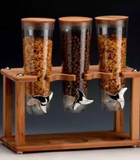 Zicco 3 Lü Standlı Ahşap Cornfleks Aleti 20x44x43 Cm ZCP 783