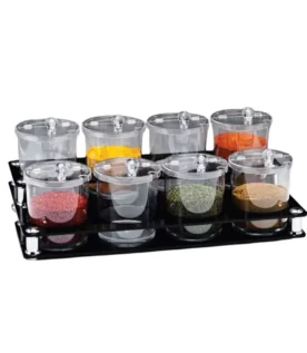 Zicco Akrilik Standlı Pc Sosluk Reçellik Baharatlık8 Li 49x27x18 Cm ZCP 527