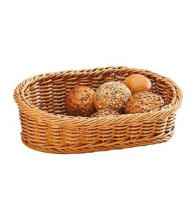 Zicco Eğimli Oval Plastik Sepet (Koyu ) 30x45x14x8 Cm B-OT-5224-22B