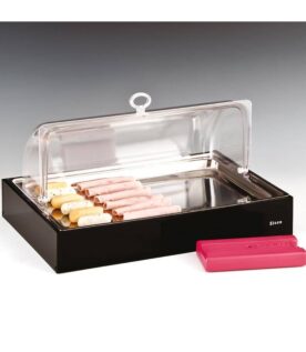 Zicco ZCP 292 Soğutuculu Rolltop Kapaklı Polikarbon Teşhir Standı, 45x30 cm