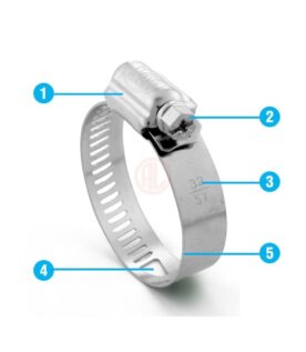 Tork Ayarlı Hortum Kelepçesi A Tip 8,5 mm Band Genişliği 12-20 mm
